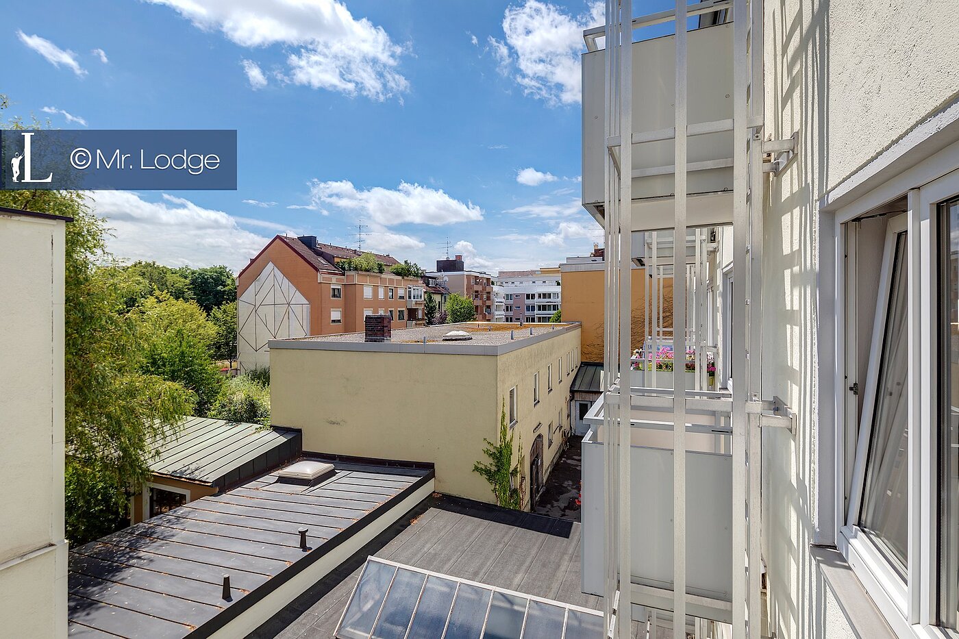 Etagenwohnung mit 1 Zimmer | München-Neuhausen | 1703ML9 | Blick vom Balkon