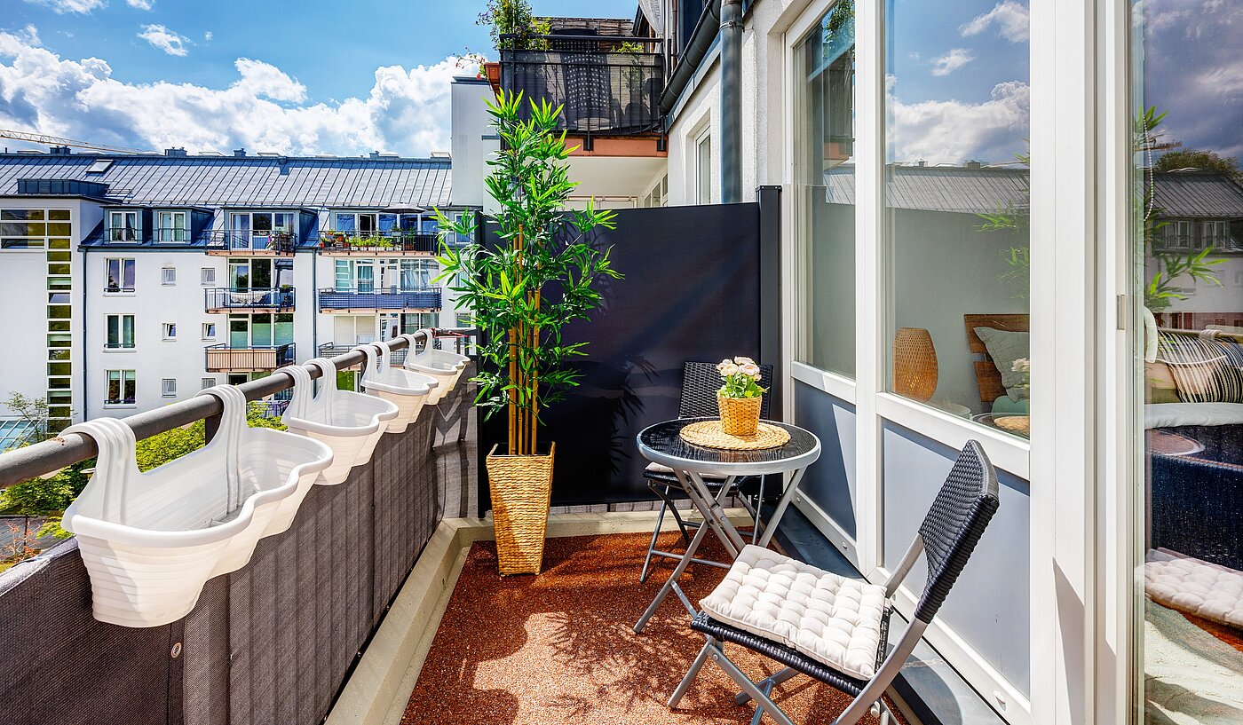 Etagenwohnung mit 2 Zimmern | München-Obersendling | 70039 | Der herrliche Süd-/West Balkon...