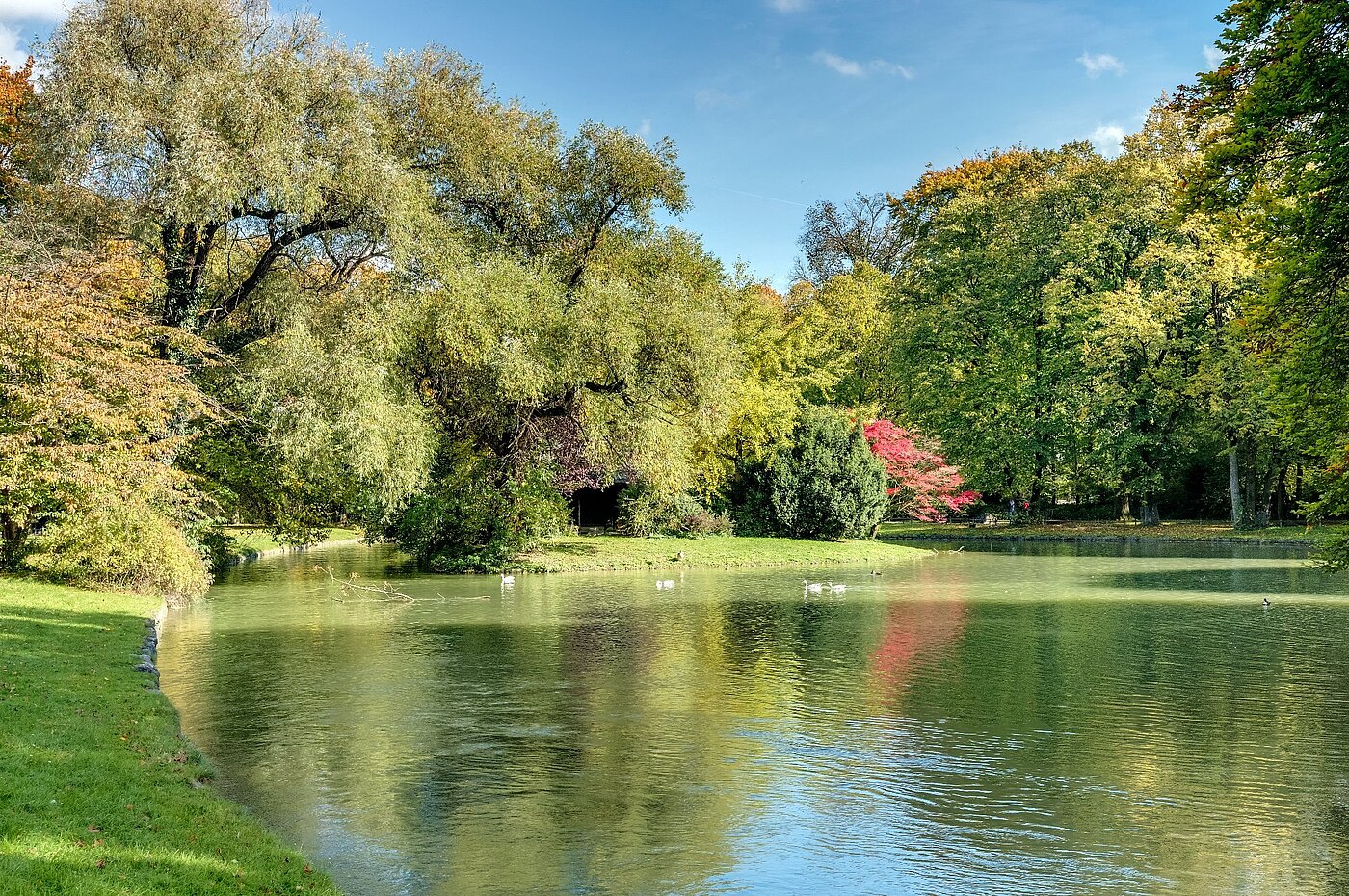 Hochparterre mit 2 Zimmern | München-Lehel | 2012ML1 | Herbst im Englischen Garten