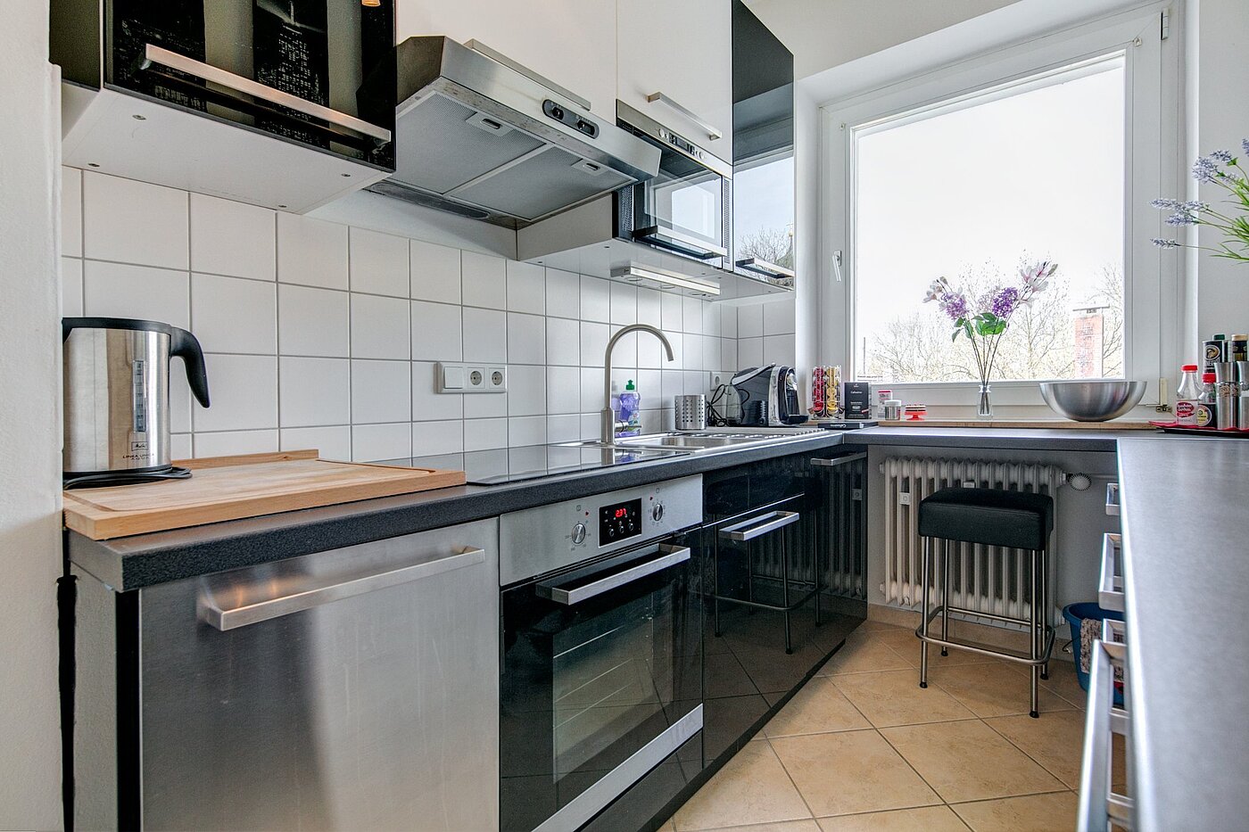 Etagenwohnung mit 2 Zimmern | München-Laim | 1909ML3 | Küche mit Fenster ...