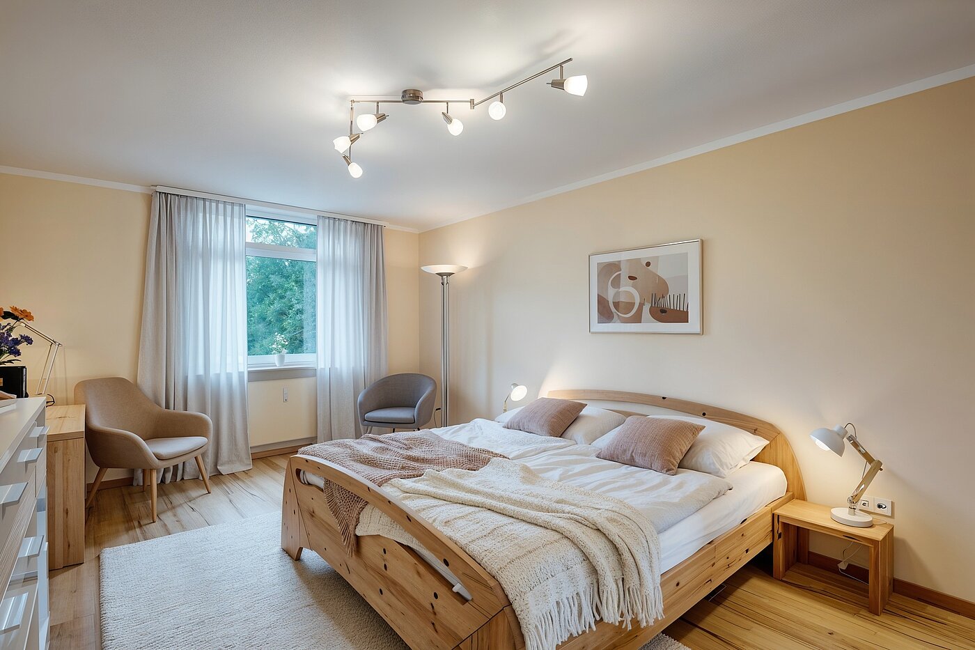 Etagenwohnung mit 4 Zimmern | München-Aubing | 70276 | Schlafzimmer I (KI-generierte Inhalte)