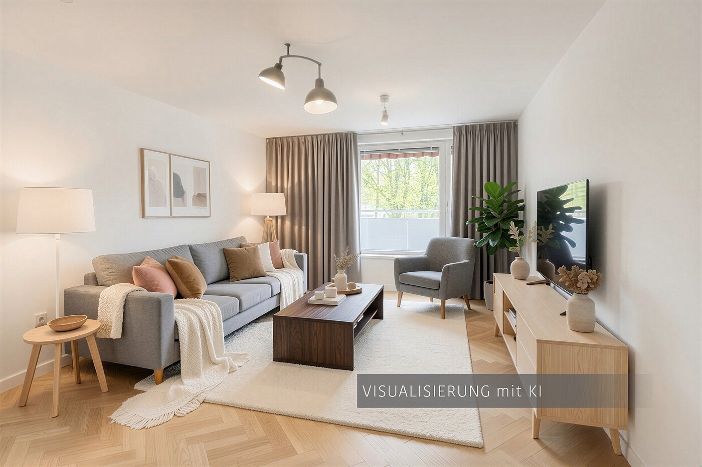 Etagenwohnung mit 3.5 Zimmern | München-Bogenhausen | 703052 | Visualisierung mit KI