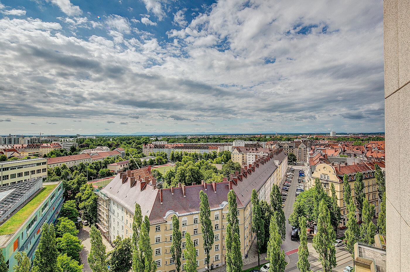 Apartment mit 1 Zimmer | München-Haidhausen | 70275 | Blick vom Balkon