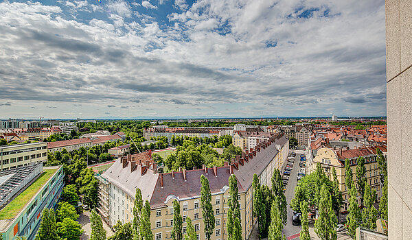 Apartment mit 1 Zimmer | München-Haidhausen | 70275 | Blick vom Balkon