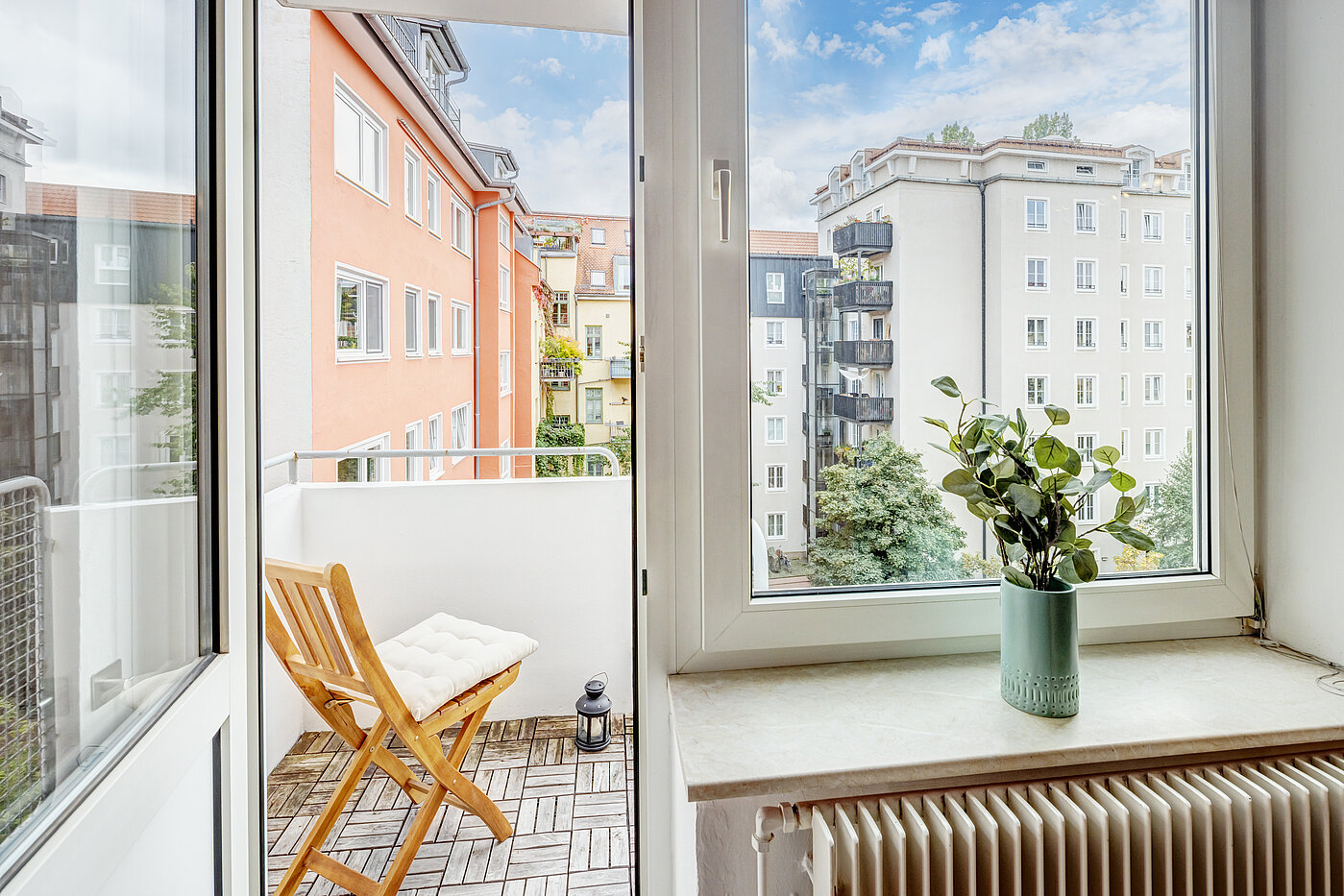 Etagenwohnung mit 3 Zimmern | München-Schwabing | 70292 | Südbalkon mit...