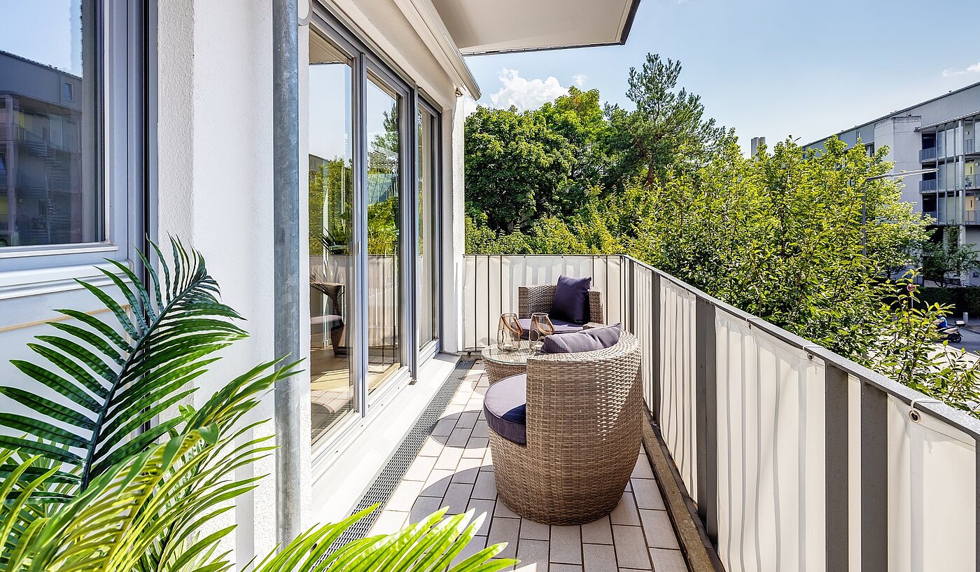 Etagenwohnung mit 2 Zimmern | München-Thalkirchen | 2107ML2 | Großer West-Balkon...