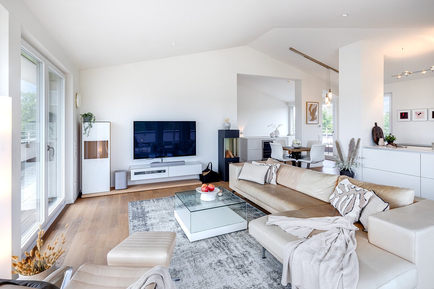 Penthouse mit 3.5 Zimmern | München-Oberföhring | 70237 | ...Wohnzimmer...