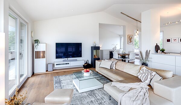 Penthouse mit 3.5 Zimmern | München-Oberföhring | 70237 | ...Wohnzimmer...