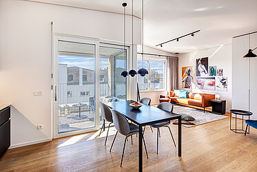 Maxvorstadt: Modernes Penthouse mit Top Ausstattung - Süd-Loggia