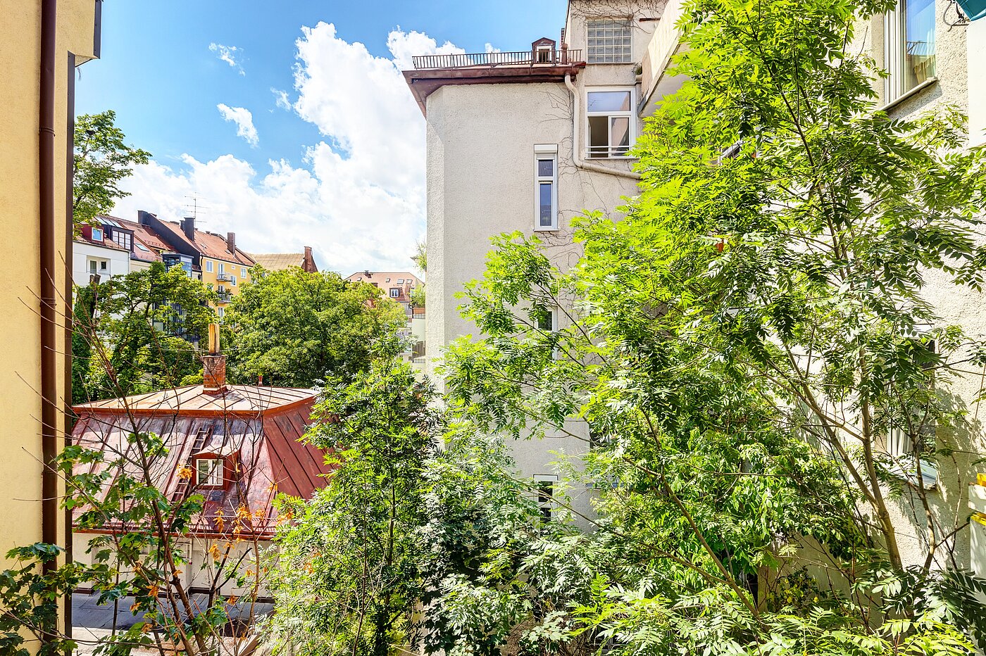 Etagenwohnung mit 3 Zimmern | München-Maxvorstadt | 70133 | ...Blick ins Grüne