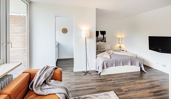 Etagenwohnung mit 1 Zimmer | München-Neuhausen | 702271 | ...behaglicher Schlafnische