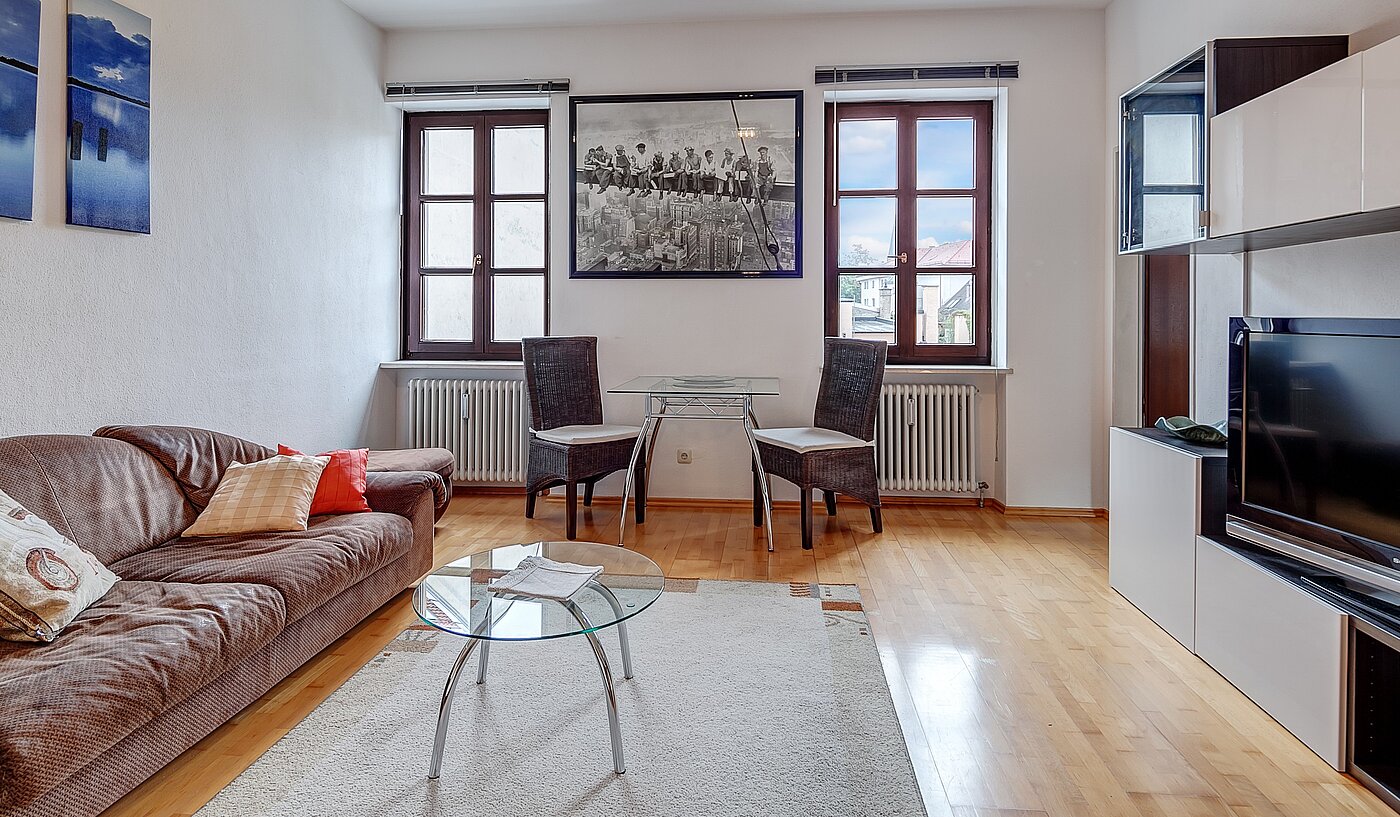 Etagenwohnung mit 1 Zimmer | München-Schwabing | 2111ML3 | Blick in den Wohnraum