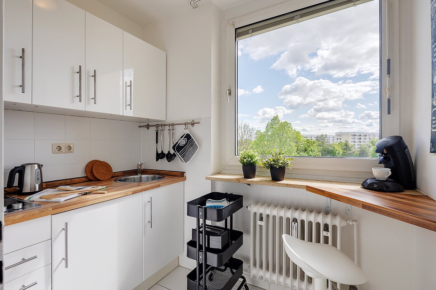 Etagenwohnung mit 1 Zimmer | München-Oberföhring | 2104ML2 | Die Küche optimal genutzt