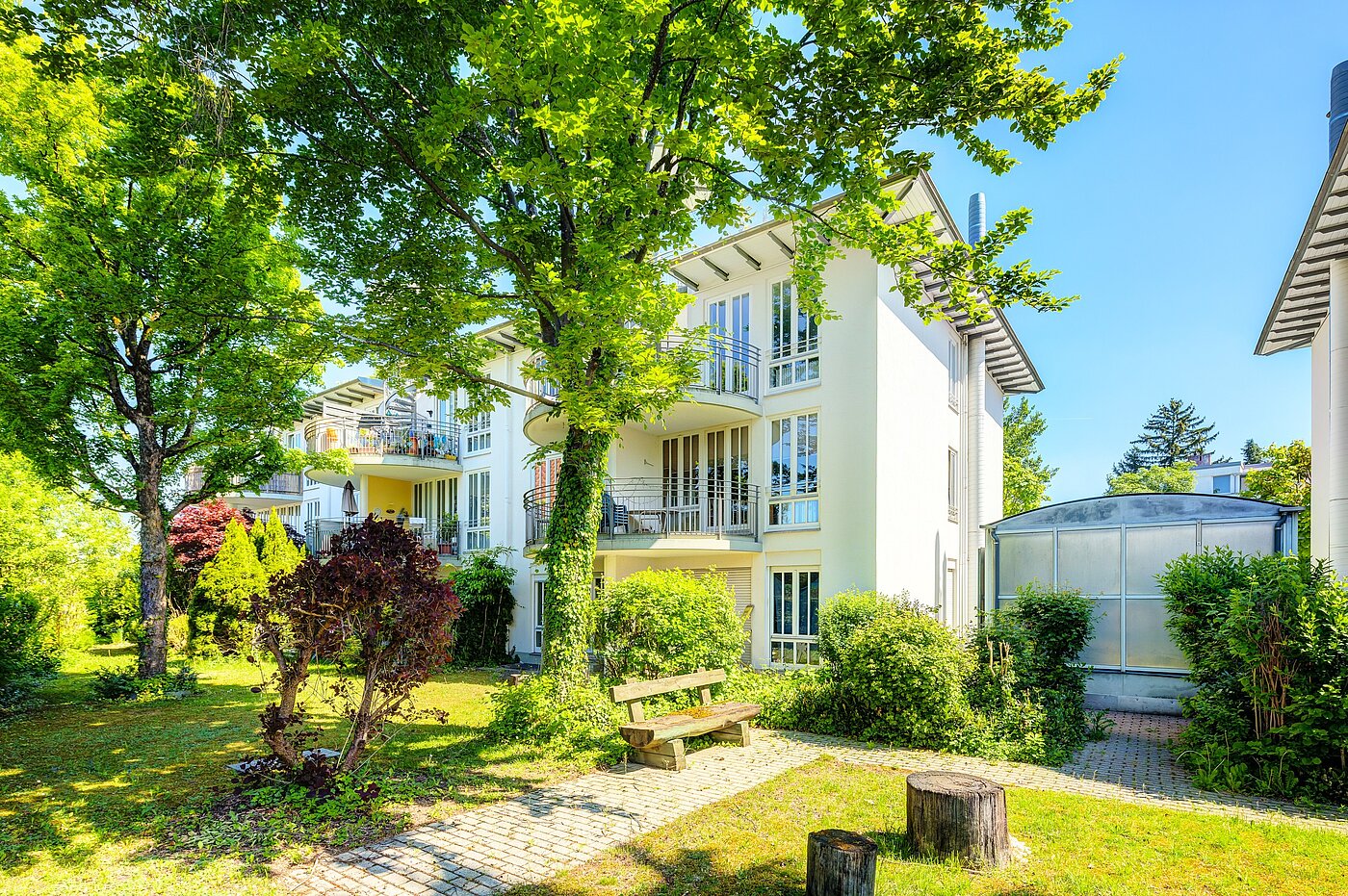 Etagenwohnung mit 2.5 Zimmern | München-Fasangarten | 702211 | ...der Gartenseite