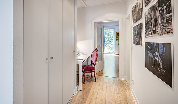 Erdgeschosswohnung mit 2 Zimmern | München-Schwabing | 70394 | Kleiner Bürobereich