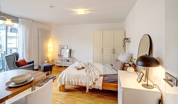 Apartment mit 1 Zimmer | München-Milbertshofen | 70188 | Schlafen