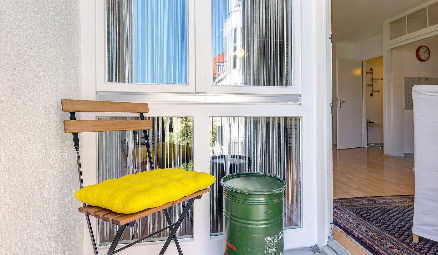 Etagenwohnung mit 1 Zimmer | München-Lehel | 2001ML10 | Sonniger Balkon...