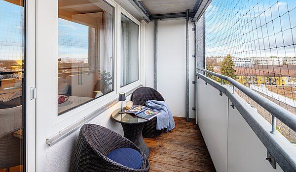 Apartment mit 1 Zimmer | München-Forstenried | 70190 | ...und Fernsicht