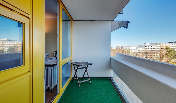 Apartment mit 1 Zimmer | 70308 | Balkon