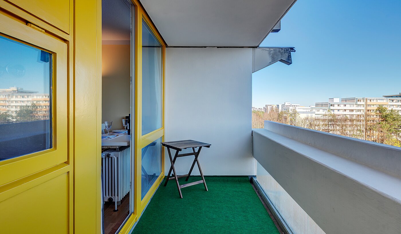 Apartment mit 1 Zimmer | 70308 | Balkon