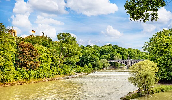 Etagenwohnung mit 1 Zimmer | München-Haidhausen | 70022 | ...und die Isar