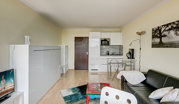 Apartment mit 1 Zimmer | München-Haidhausen | 70275 | Wohn- und Schlafbereich