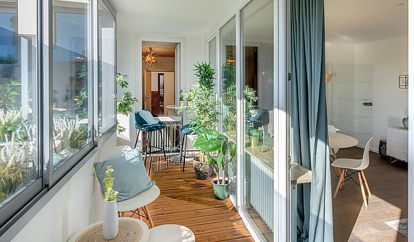 Etagenwohnung mit 3 Zimmern | München-Sendling | 70167 | ...aufgrund großer Fensterfronten