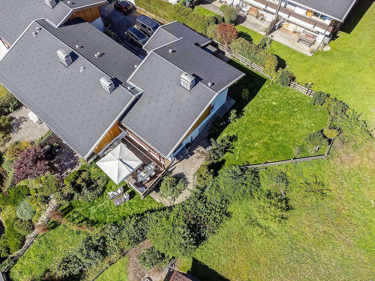 Reiheneckhaus mit 3 Zimmern | Kreuth | 70037 | Luftbild auf das Grundstück