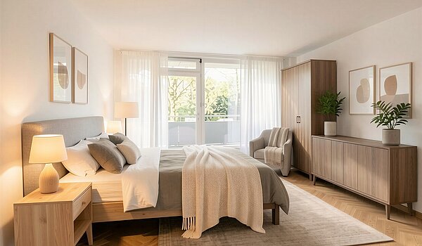 Etagenwohnung mit 3.5 Zimmern | München-Bogenhausen | 703052 | Möblierungsbeispiel