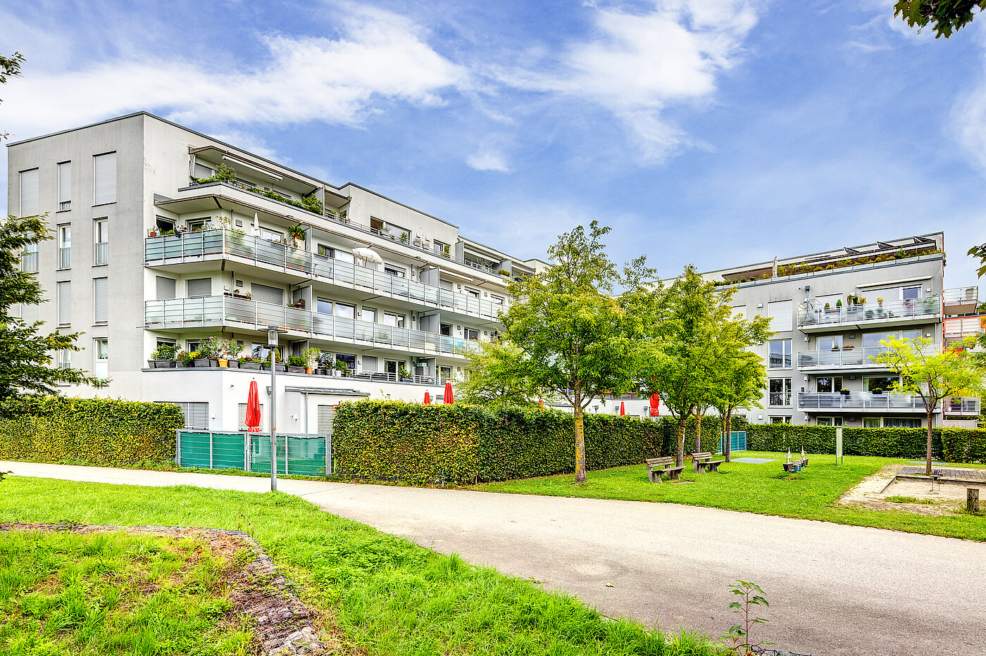Etagenwohnung mit 2 Zimmern | München-Schwabing | 70153 | Ansicht Fassade vom Innenhof aus