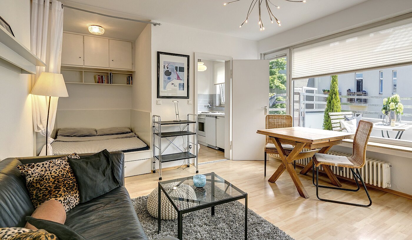 Etagenwohnung mit 1 Zimmer | München-Schwabing | 2106ML1 | Sehr heller Wohnruam...