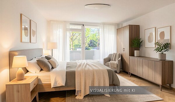 Etagenwohnung mit 3.5 Zimmern | München-Bogenhausen | 703052 | Visualisierung mit KI