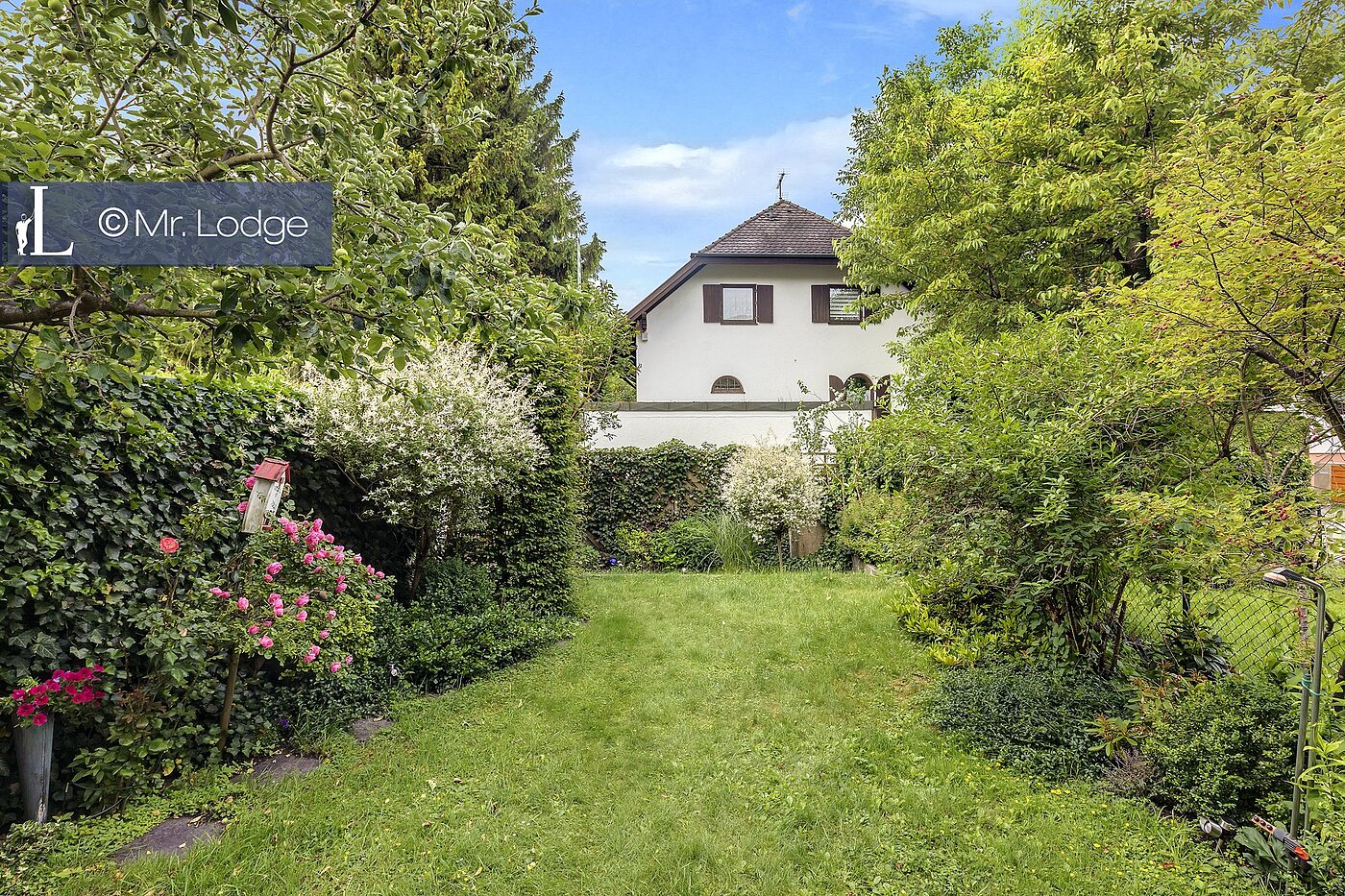 Erdgeschosswohnung mit 2 Zimmern | München-Lochhausen | 1706ML1 | Garten, Blick von der Terrasse