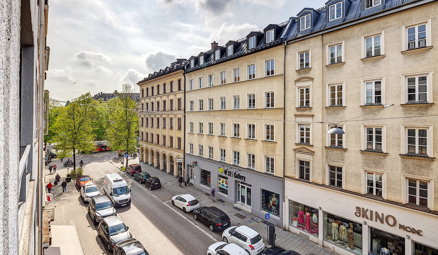 Apartment mit 1 Zimmer | München-Haidhausen | 70242 | Blick aus dem Fenster