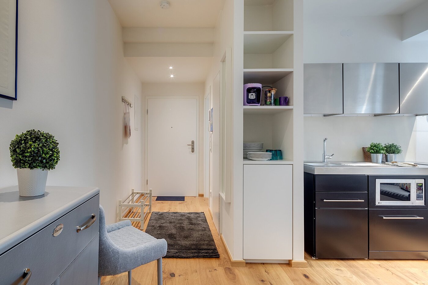 Etagenwohnung mit 2 Zimmern | München-Maxvorstadt | 2107ML5 | Offener Wohnbereich, Stauraum