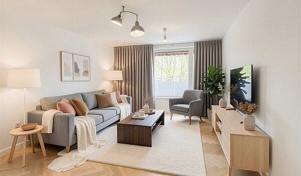 Etagenwohnung mit 3.5 Zimmern | München-Bogenhausen | 703051 | Zugang zum... - (KI generiert)