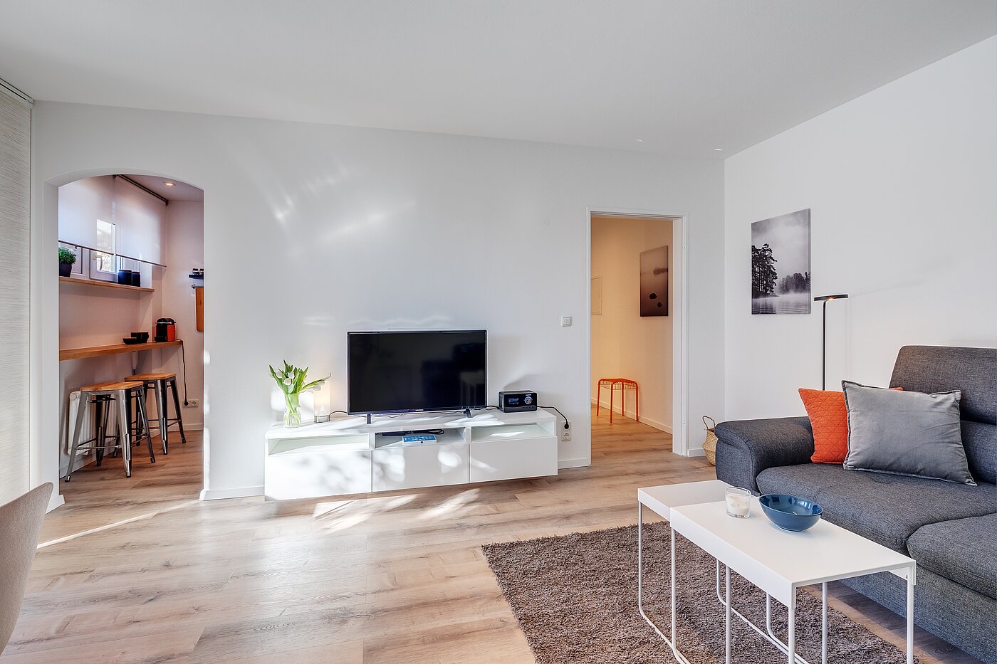 Erdgeschosswohnung mit 2 Zimmern | München-Moosach | 70462 | Wohnzimmer