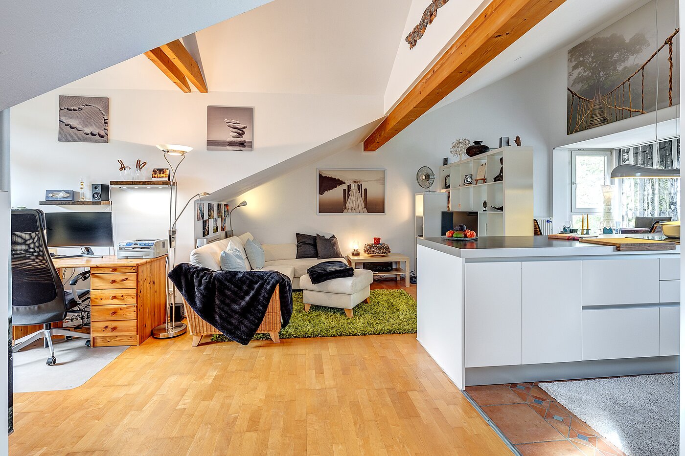 Etagenwohnung mit 2.5 Zimmern | Eching | 70100 | Offener Wohnbereich