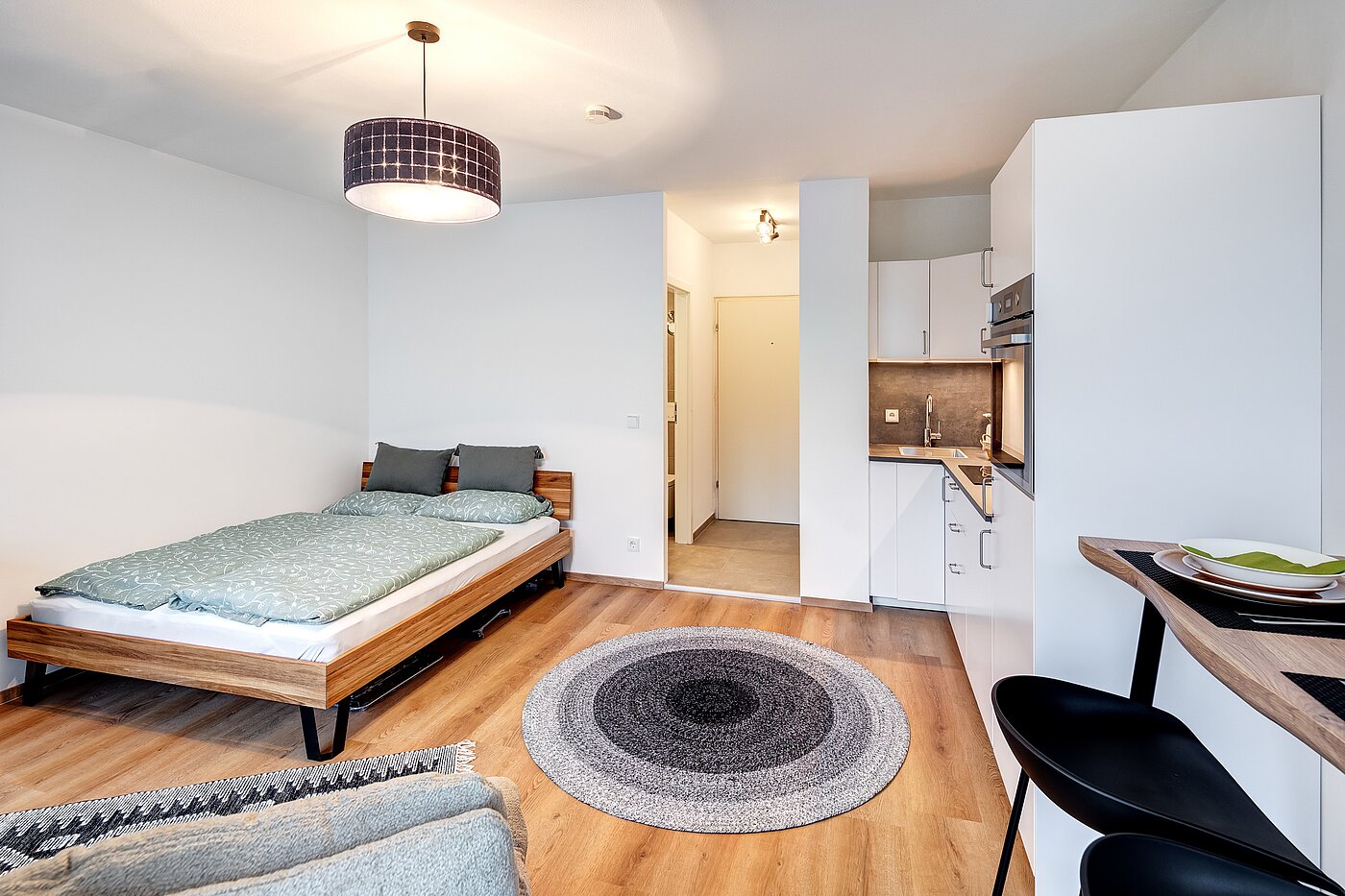 Apartment mit 1 Zimmer | München-Pasing | 70302 | Wohn- und Schlafbereich