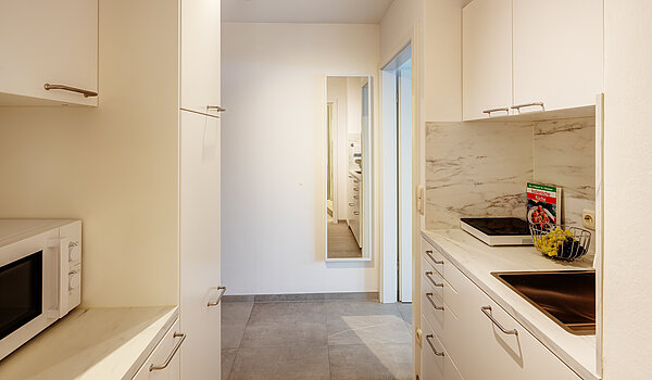 Etagenwohnung mit 1 Zimmer | München-Milbertshofen | 704371 | Apartmentküche...