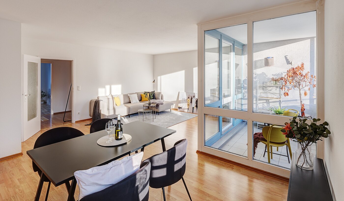 Etagenwohnung mit 3 Zimmern | München-Bogenhausen | 70085 | ...Lichtdurchflutet...