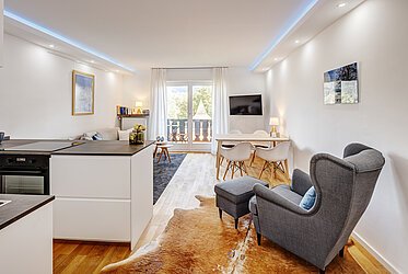 Bad Wiessee: 2-Zimmer-Wohnung mit See- und Bergblick
