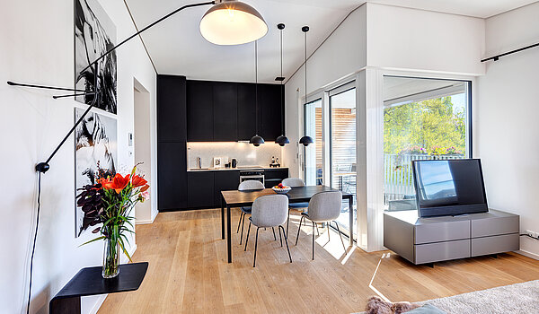 Penthouse mit 2 Zimmern | München-Maxvorstadt | 704271 | Schicke Einbauküche mit......