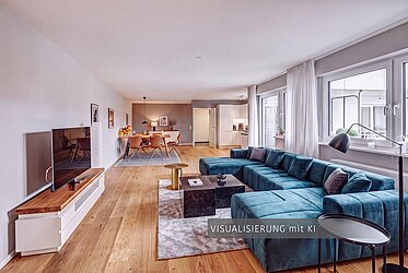 Au: Hochwertige 3,5-Wohnung - zentral dennoch ruhig - frei ab 10/26