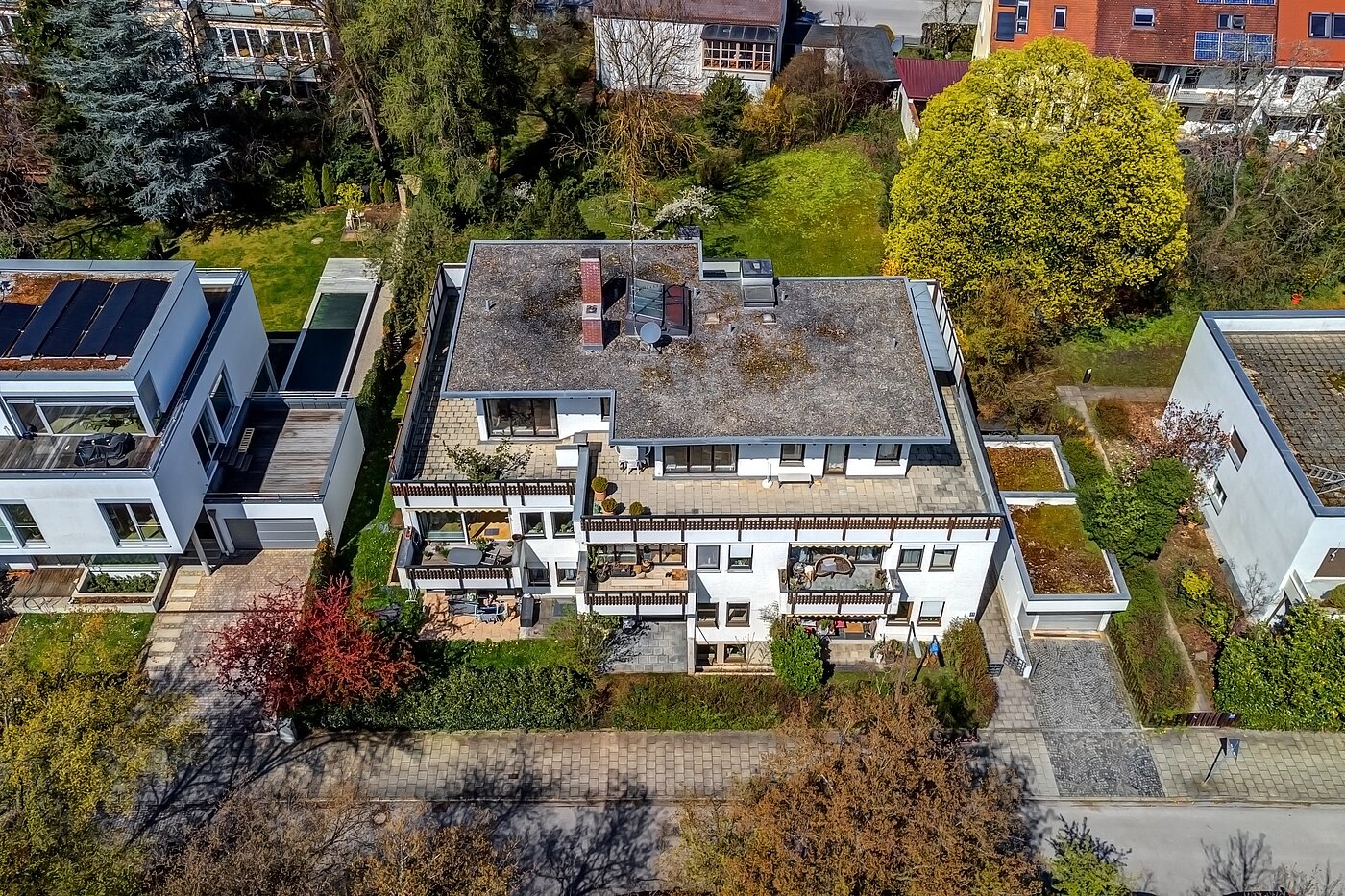 Etagenwohnung mit 2.5 Zimmern | München-Obermenzing | 700191 | Luftaufnahme