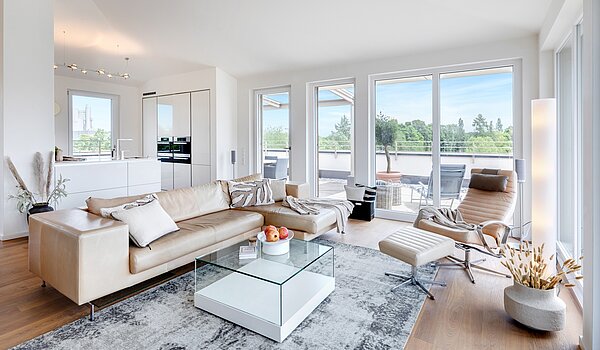 Penthouse mit 3.5 Zimmern | München-Oberföhring | 70237 | Großzügiges und helles...