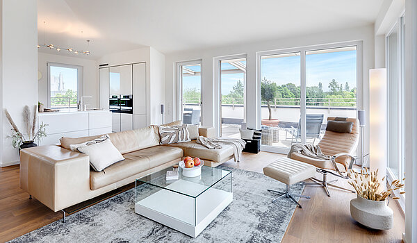 Penthouse mit 3.5 Zimmern | München-Oberföhring | 70237 | Großzügiges und helles...