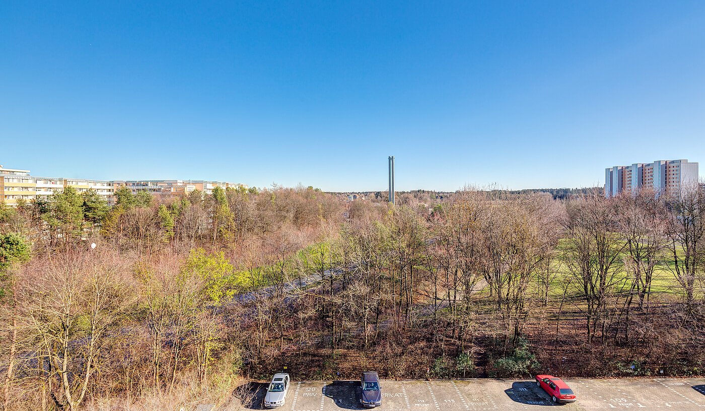 Apartment mit 1 Zimmer | 70308 | Blick vom Balkon