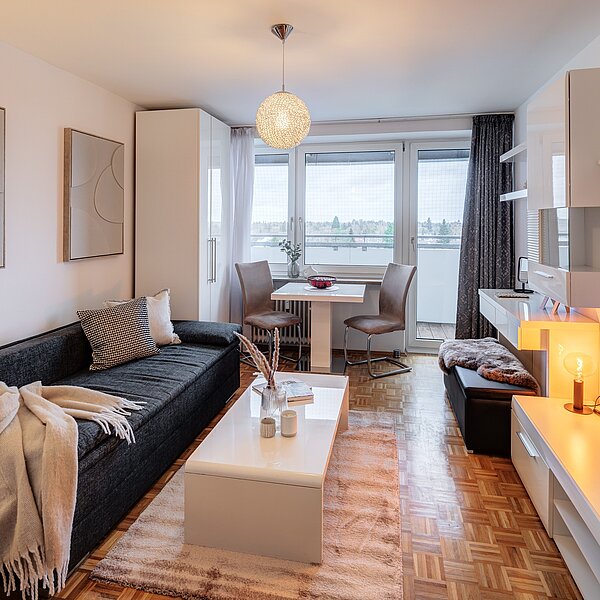 Forstenried: Möbliertes 1-Zimmer-Apartment