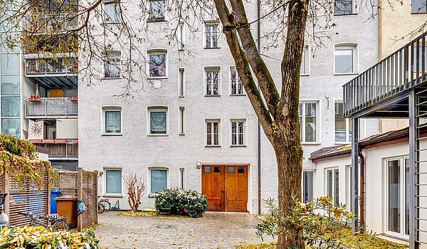 Loftwohung mit 1 Zimmer | München-Isarvorstadt | 2211ML7 | Blick zum Vordergebäude